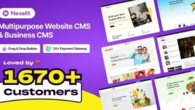 Nexelit Multipurpose Website CMS and Business CMS Nulled