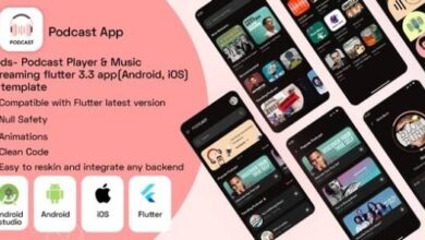 Pods Podcast Player Music Streaming Flutter App Android iOS UI Template