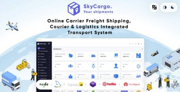 Download #SkyCargo – An Integrated Transportation System for Freight Shipping, Courier Services, and Logistics Script