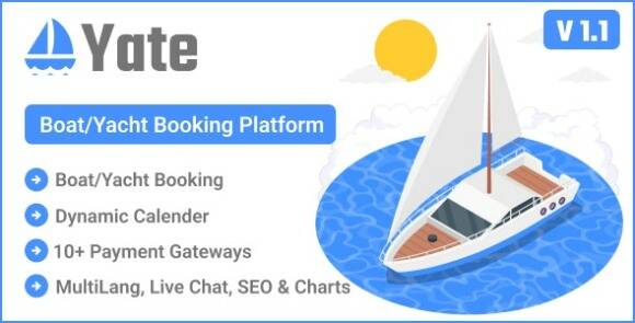 Download #Yate v1.1.0 – Boat/Yacht Booking Platform PHP Script