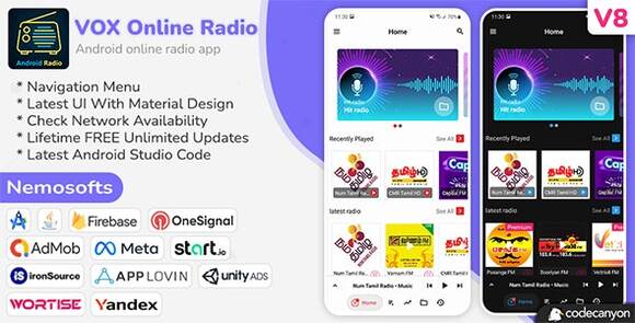 Download #Android VOX Online Radio v8.5 – App Source