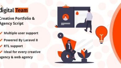 DigitalTeam Creative Portfolio and Agency Script