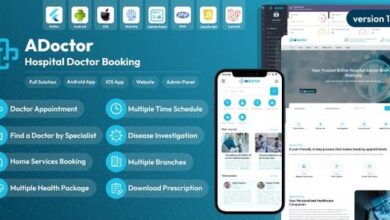 Doctor Hospital Doctor Booking Android and iOS App Website Admin Panel