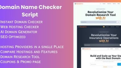 Domain Hub Domain Checker AI Name Generator Whois DNS React NextJS Tools