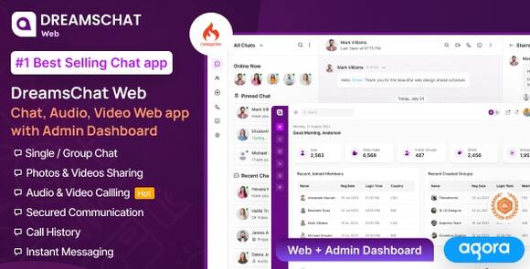 Download #DreamsChat Web (4 Mar 2024) – Chat, Audio, Video Web APP with Admin Dashboard Script