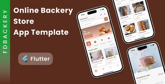 Download #FDBackery v1.0 – Online Backery Store App Template in Flutter App