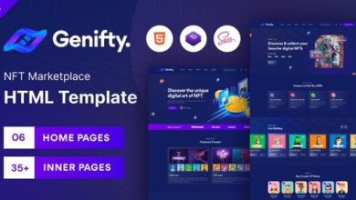 Genifty NFT Marketplace HTML Template