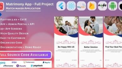 Matrimony App Match Maker Full Project Mobile App Admin Panel API Database