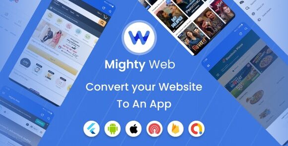 Download #MightyWeb Webview v21.0 – Web to App Convertor(Flutter + Admin Panel) Source Code