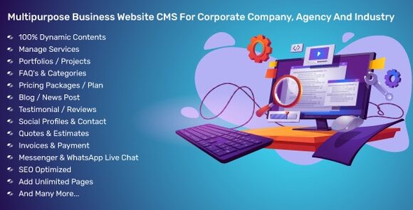 Download #Multipurpose Business Website CMS For Corporate Company, Agency And Industry Script v4.1.0