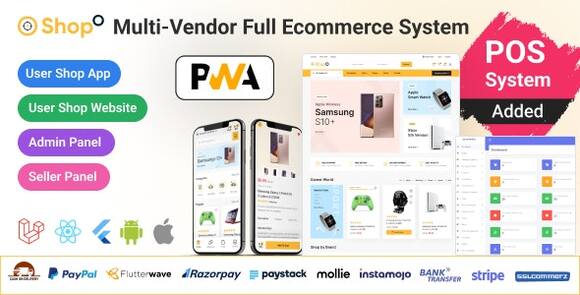 Download #Shopo eCommerce v4.0 – Multivendor eCommerce Flutter App with Admin Panel & Website Source