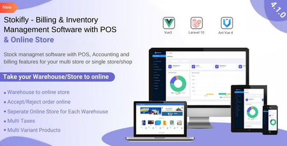 Download #Stockifly v4.1.0 – Billing & Inventory Management with POS and Online Shop Script