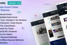 Evento Multivendor Event Ticket Booking Website Nulled