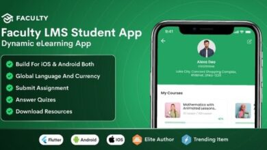 Faculty LMS Mobile App eLearning Management System Flutter App