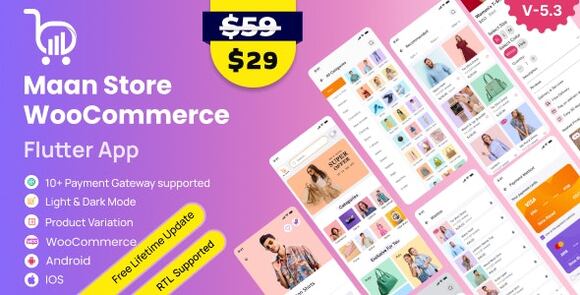 Download #MaanStore v5.3 – Flutter eCommerce Full App ( Android & iOS ) App Source