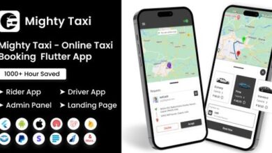 MightyTaxi Flutter Online Taxi Booking Full Solution User Driver App with Admin Panel