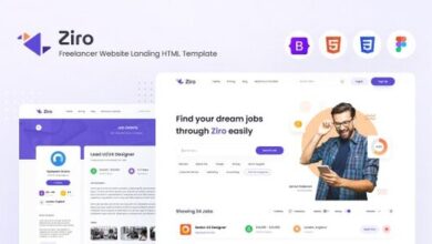 Ziro Freelancer Directory Website HTML Template