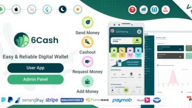 6Cash Digital Wallet Mobile App with Laravel Admin Panel