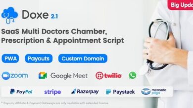 Doxe SaaS Doctors Chamber Prescription Appointment Software Nulled