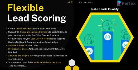 Download #Flexible Lead Scoring and Lead Rating Module for Perfex v1.0.1 – Addon