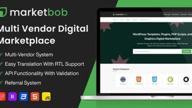 Marketbob Multi-Vendor Digital Marketplace Nulled Script