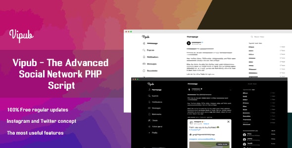 Download #Vipub v1.3 – The Advanced Social Network PHP Script