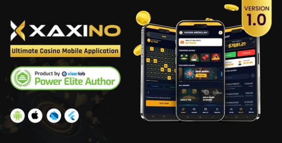Download #Xaxino v1.0 – Ultimate Casino Mobile Application Source