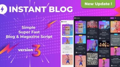 Instant Blog Fast and Simple Blog PHP Script
