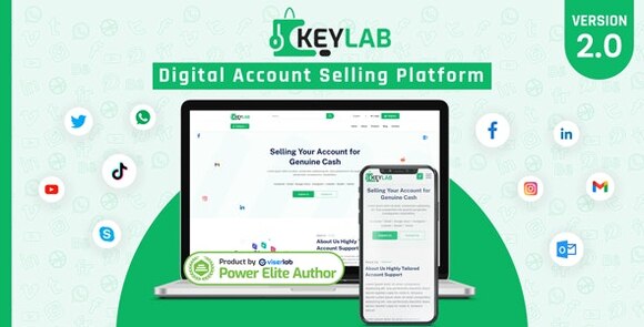 Download #KeyLab v2.0 Nulled – Digital Account Selling Platform Script