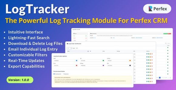 Download #LogTracker v1.0 – The Powerful Log Tracking Module for Perfex CRM Addon