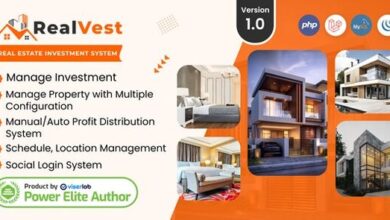 RealVest Real Estate Investment System Nulled Script