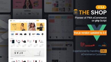 The Shop PWA eCommerce CMS Nulled