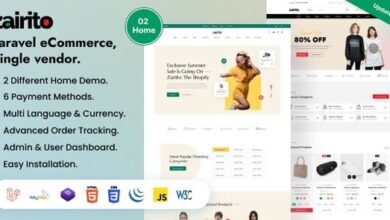 Zairito Laravel eCommerce System Single Vendor Script