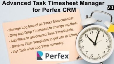 Advanced Task Timesheet Manager Module for Perfex CRM