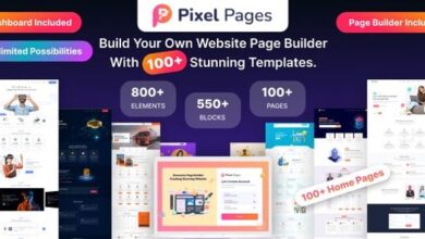 PixelPages SaaS Application Website Builder for HTML Template