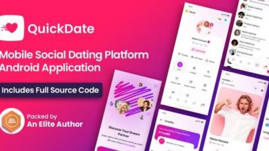 QuickDate Android Mobile Social Dating Platform Application Source