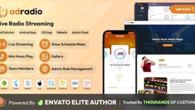 AdRadio Live Radio Streaming Website and Apps with Admin Panel