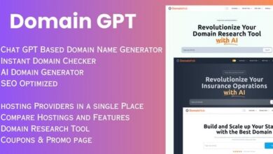 Domain GPT AI Domain Name Generator Domain Tools Script