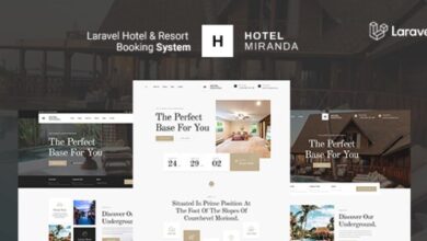 Miranda Laravel Hotel and Resort Multilingual Booking System