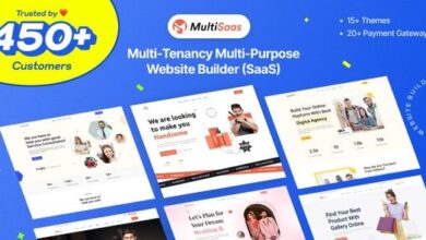 MultiSaas Multi-Tenancy Multipurpose Website Builder SaaS Nulled