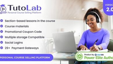 TutoLab Personal Course Selling Platform Nulled Script