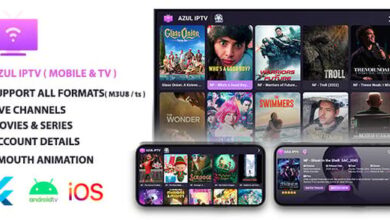 AZUL IPTV XTREAM Multiple Format Flutter App Mobile and Android TV