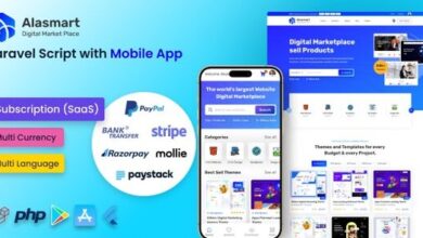 Alasmart Digital Product Download Marketplace Laravel Script Nulled