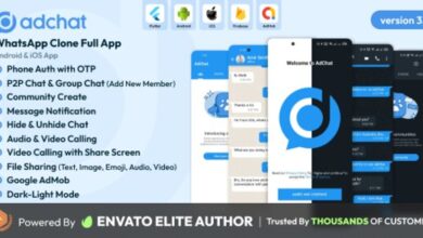 AdChat WhatsApp Clone Android and iOS App Source