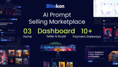 Bitakon AI Prompt Buy Selling Marketplace Nulled Script