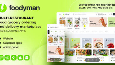 Foodyman Multi-Restaurant Food and Grocery Ordering and Delivery Marketplace