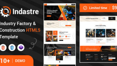 Industry Industry Factory and Construction HTML5 Template