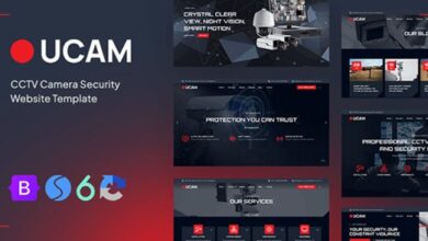 Ucam CCTV Security Camera Website Template