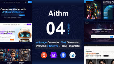 Aithm AI Agency and Futuristic Startup HTML Template