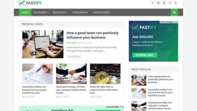 Fastify Faster and Responsive Blogger Template